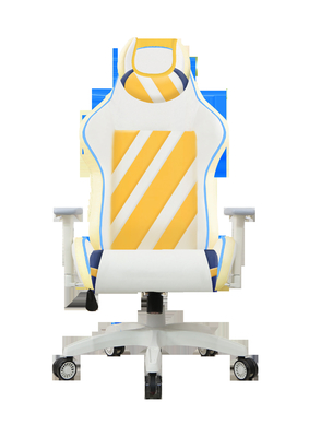 Soft HR Foam White Cream Ergonomic Gaming Chair 3D Armrest For Child