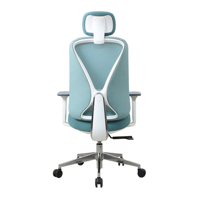 330 Polished Ergonomic Task Chair Aluminum Ergo Infinity Leather Computer Chair