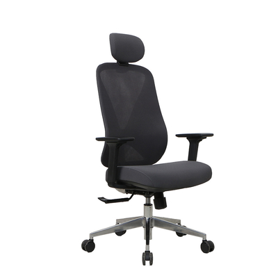 330 Polished Ergonomic Task Chair Aluminum Ergo Infinity Leather Computer Chair