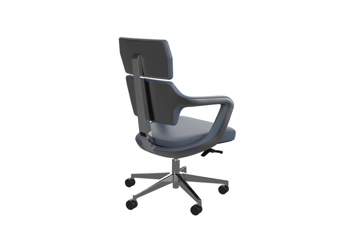 Mold Foam Ergonomic Office Chair With Middle Aluminium Back